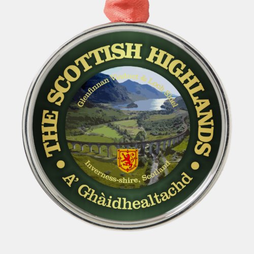 Scottish Highlands Metal Ornament