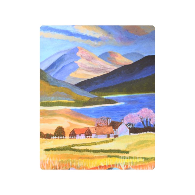 Scottish Highlands Metal Wall Art (Front)