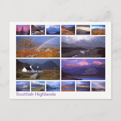 Scottish Highlands multi_image Postcard