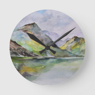 Scottish Highlands Round Clock