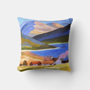 Scottish Highlands Throw pillow 