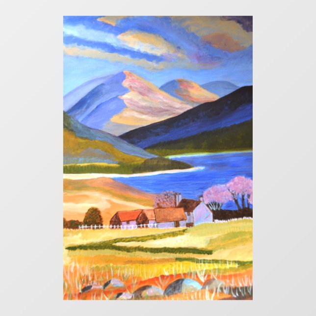 Scottish Highlands Window Cling   (Sheet)