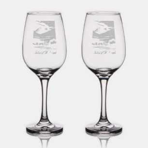 Scottish Highlands wine glasses 