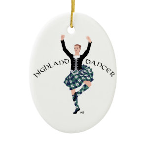 Scottish Higland Dancer - Fling Ceramic Ornament