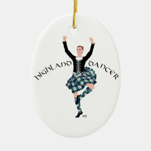 Scottish Higland Dancer - Fling Ceramic Ornament