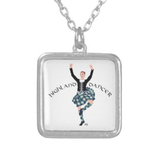 Scottish Higland Dancer - Fling Silver Plated Necklace