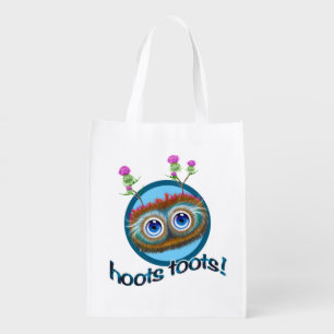 Scottish Hoots Toots Haggis Grocery Bag