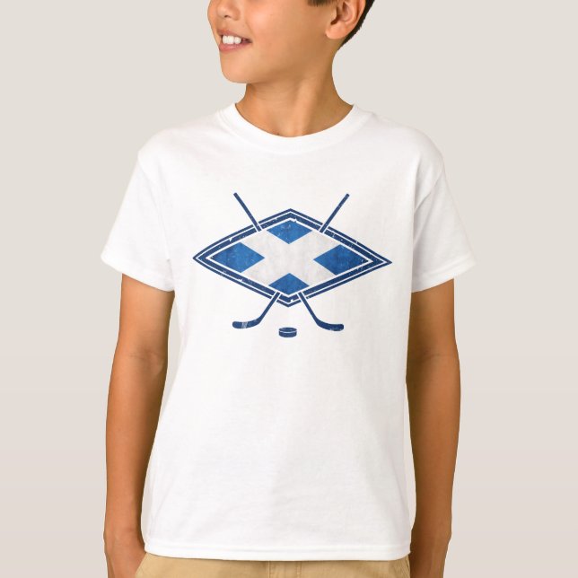 Scottish Ice Hockey Flag T-Shirt (Front)
