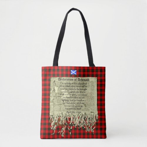 Scottish Independence Arbroath Declaration Wallace Tote Bag