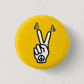 Scottish Independence Butterflies for Peace Symbol Button