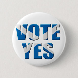 Scottish independence referendum - vote yes button
