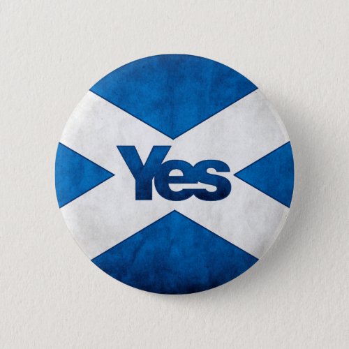 Scottish Independence _ Saltire Yes Badge Button