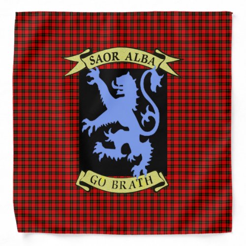 Scottish Independence Saor Alba Wallace Tartan Bandana