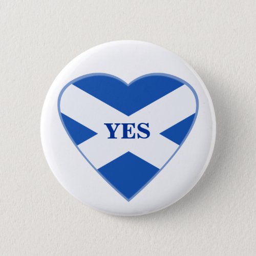 Scottish Independence Scotland Flag Heart Badge Button