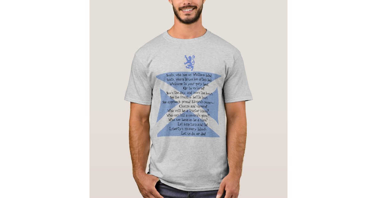 scottish independence scots wha hae song t shirt zazzle com zazzle