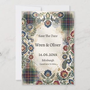 Scottish Italian Heritage Save the Date Card