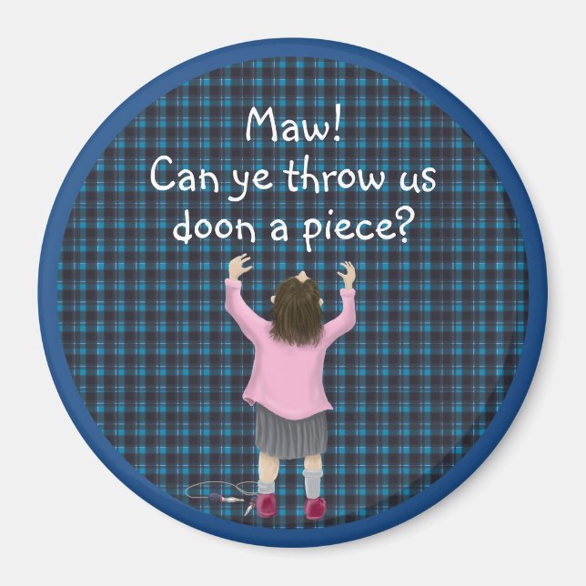 Scottish ‘jeely piece’ kid magnet (Front)