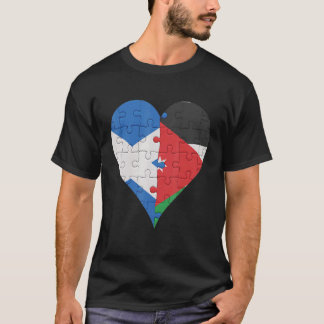 Scottish Jordanian Flag Heart T-Shirt