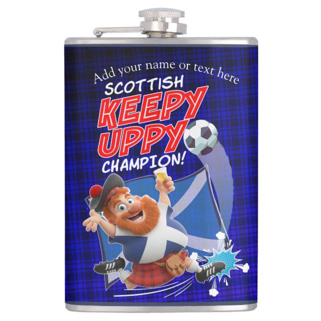 Scottish Keepy Uppy Champion Flask (Front)