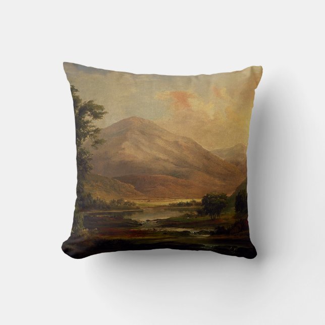 Scottish Landscape by Duncanson Throw Pillow (Front)