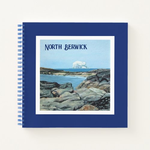 Scottish landscape sea coastal painting fine art  notebook