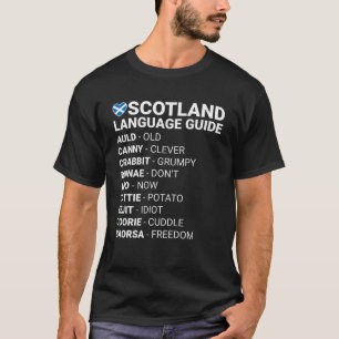 Scottish Language Guide Scotland Translation T-Shirt