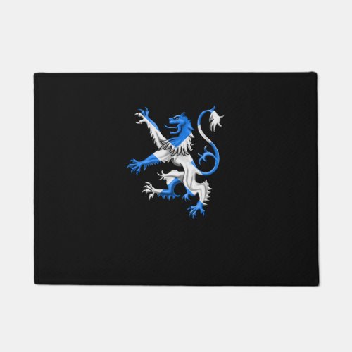 Scottish Lion In St Andrews Colors Doormat