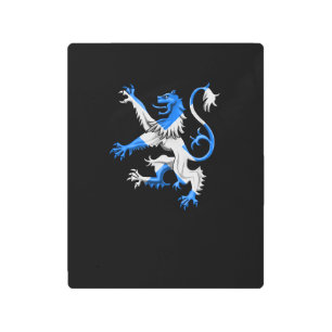 Scottish Lion In St. Andrew’s Colors Metal Print