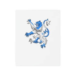 Scottish Lion In St. Andrew’s Colors Metal Print