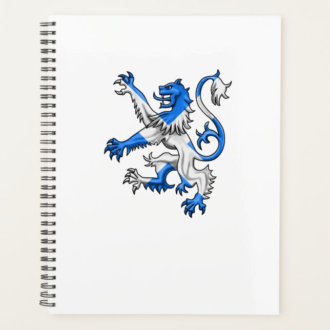 Scottish Lion In St. Andrew’s Colors Planner (Front)