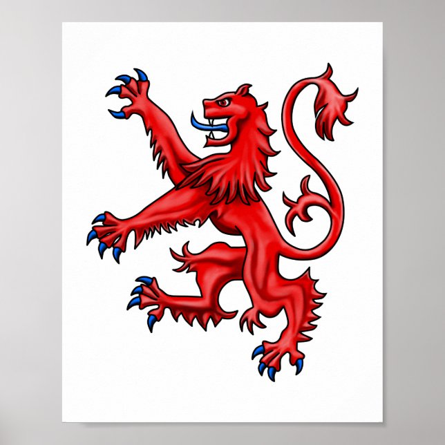 Scottish Lion Rampant Poster (Front)