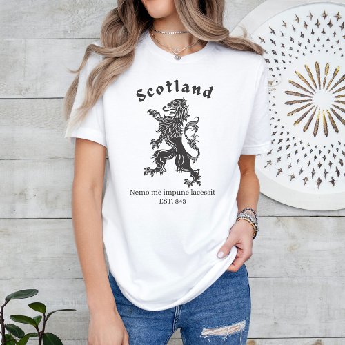 Scottish Lion Scottish T_shirt Scotland Shirt