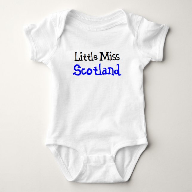 scottish little miss baby bodysuit (Front)