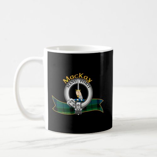Scottish Mackay Clan Tartan Crest A Dagger Held Er Coffee Mug