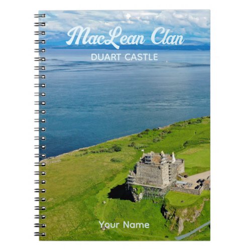 Scottish MacLean Clan Duart Castle Photo Notebook