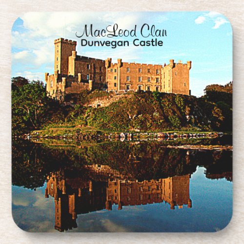 Scottish MacLeod Clan Dunvegan Castle Coaster