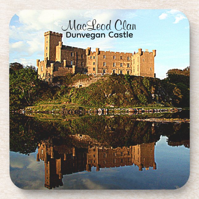 Scottish MacLeod Clan Dunvegan Castle Coaster (Front)