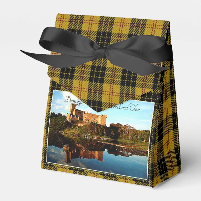 Scottish MacLeod Clan Dunvegan Castle Favor Box (Front Side)