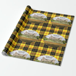 Scottish MacLeod Clan Dunvegan Castle Tartan Wrapping Paper