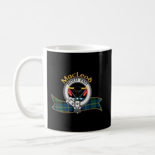Scottish Macleod Clan Tartan Crest A BullS Head C Coffee Mug