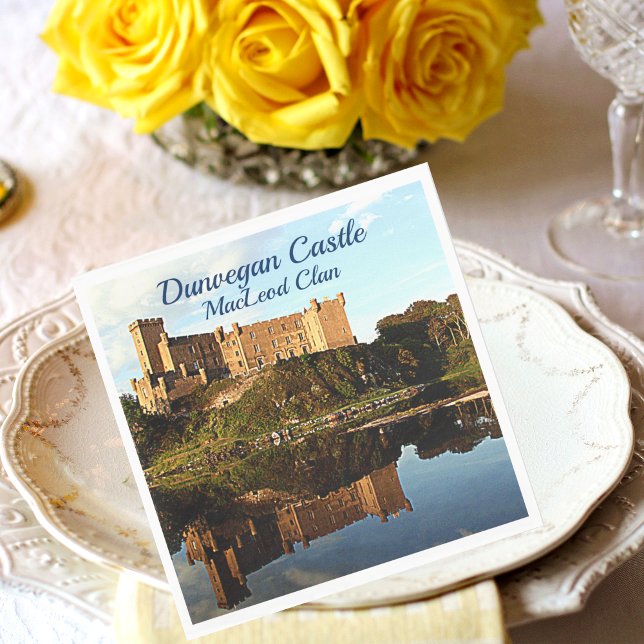 Scottish MacLeod Clan's Dunvegan Castle Photo Napkins (Creator Uploaded)