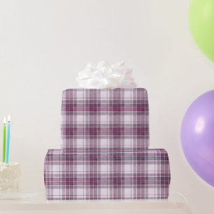 Scottish Mauve Heritage Plaid Wrapping Paper