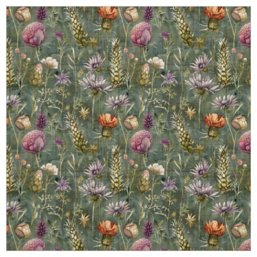 Scottish Meadow Flowers Fabric