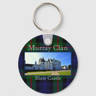 Scottish Murray Clan Tartan Blair Castle Keychain