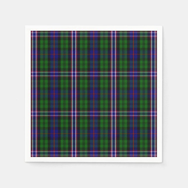 Scottish National Tartan Print Napkins (Front)