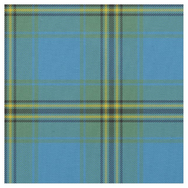 Scottish Oliver Plaid Hunting Tartan Fabric (Close Up)