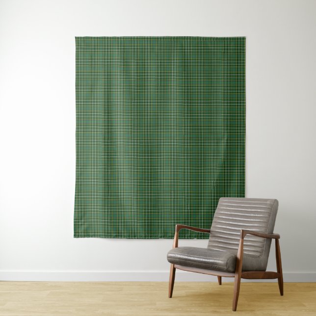 Scottish Passion Clan Currie Tartan Tapestry (In Situ)