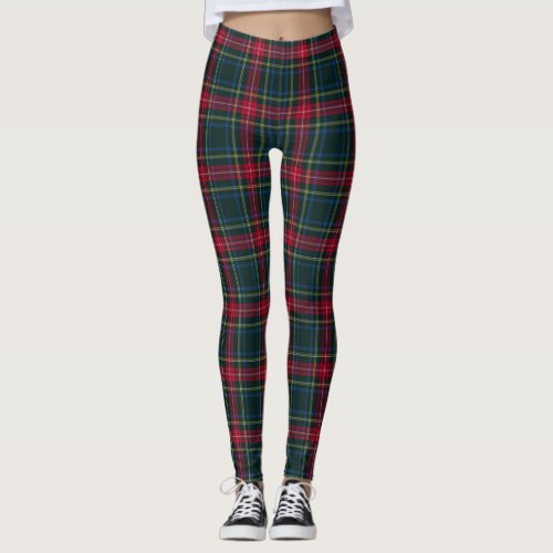 Scottish Pattern Leggings Tartan Plaid