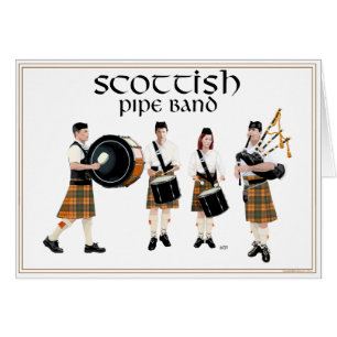 Scottish Pipe Band - Butterscotch Cards