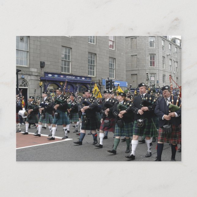Scottish Pipeband Postcard (Front)